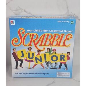 Milton Bradley Scrabble Junior Board Game 1999 Hasbro 04039 Ages 5+‎ Complete